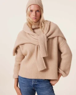 Pull Cachemire Col Cheminee Oversize, 10 Fils