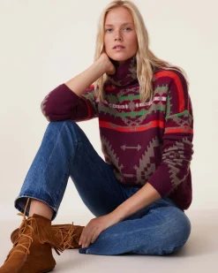 Pull Cachemire Col Cheminee, 4 Fils