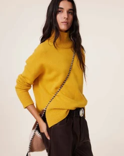 Pull Cachemire Col Cheminee Oversize, 8 Fils