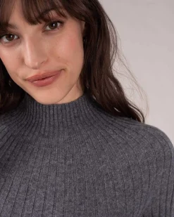 Pull Cachemire Col Cheminee Cotele