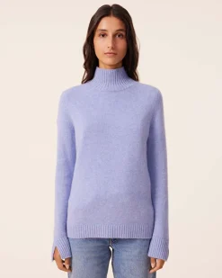 Pull Cachemire Col Cheminee, 4 Fils