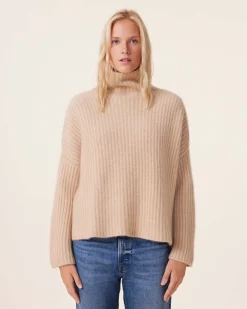 Pull Cachemire Col Cheminee Oversize, 10 Fils