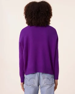 Pull Cachemire Col Cheminee Oversize, 4 Fils