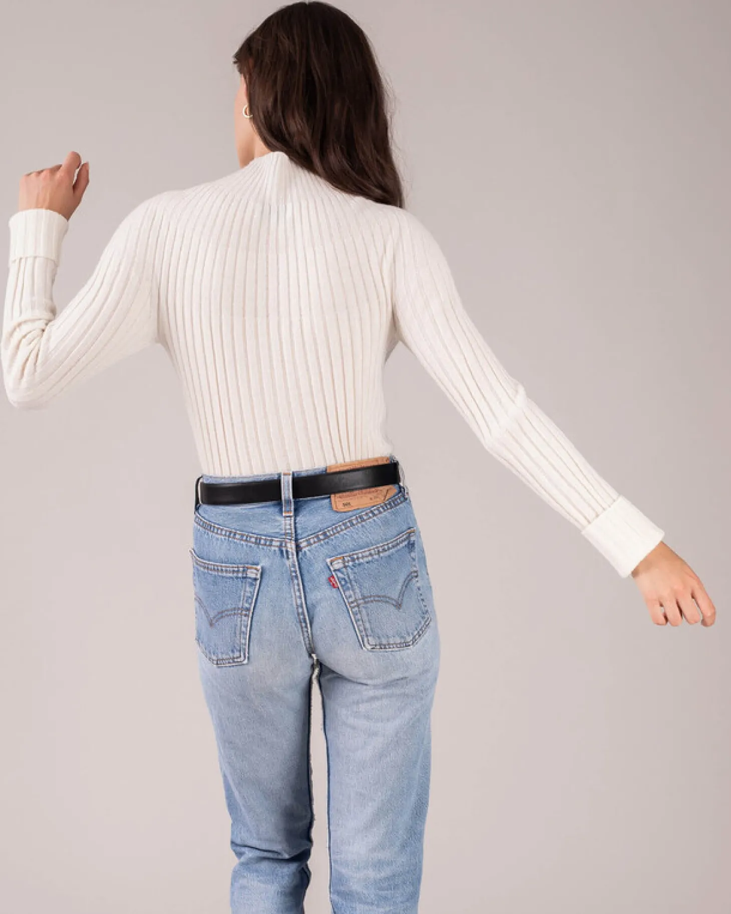 Pull Cachemire Col Cheminee Cotele