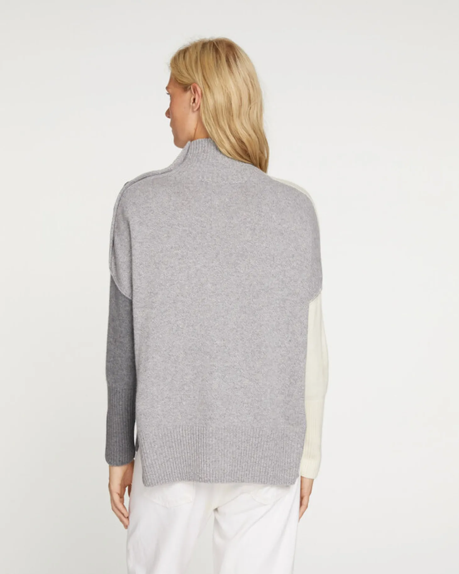 Pull Cachemire Col Cheminee Femme