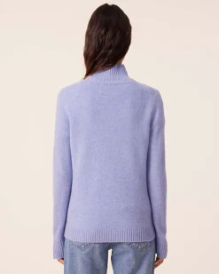Pull Cachemire Col Cheminee, 4 Fils