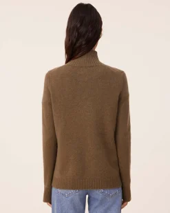 Pull Cachemire Col Cheminee, 4 Fils