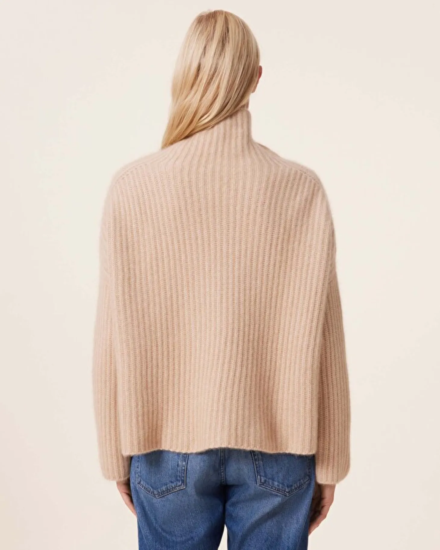 Pull Cachemire Col Cheminee Oversize, 10 Fils