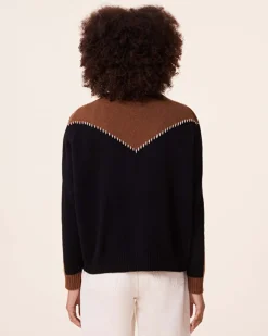 Pull Cachemire Col Cheminee, 4 Fils
