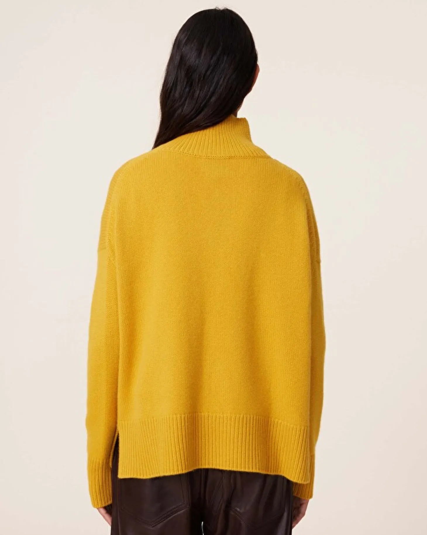 Pull Cachemire Col Cheminee Oversize, 8 Fils