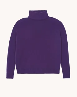 Pull Cachemire Col Cheminee Oversize, 4 Fils