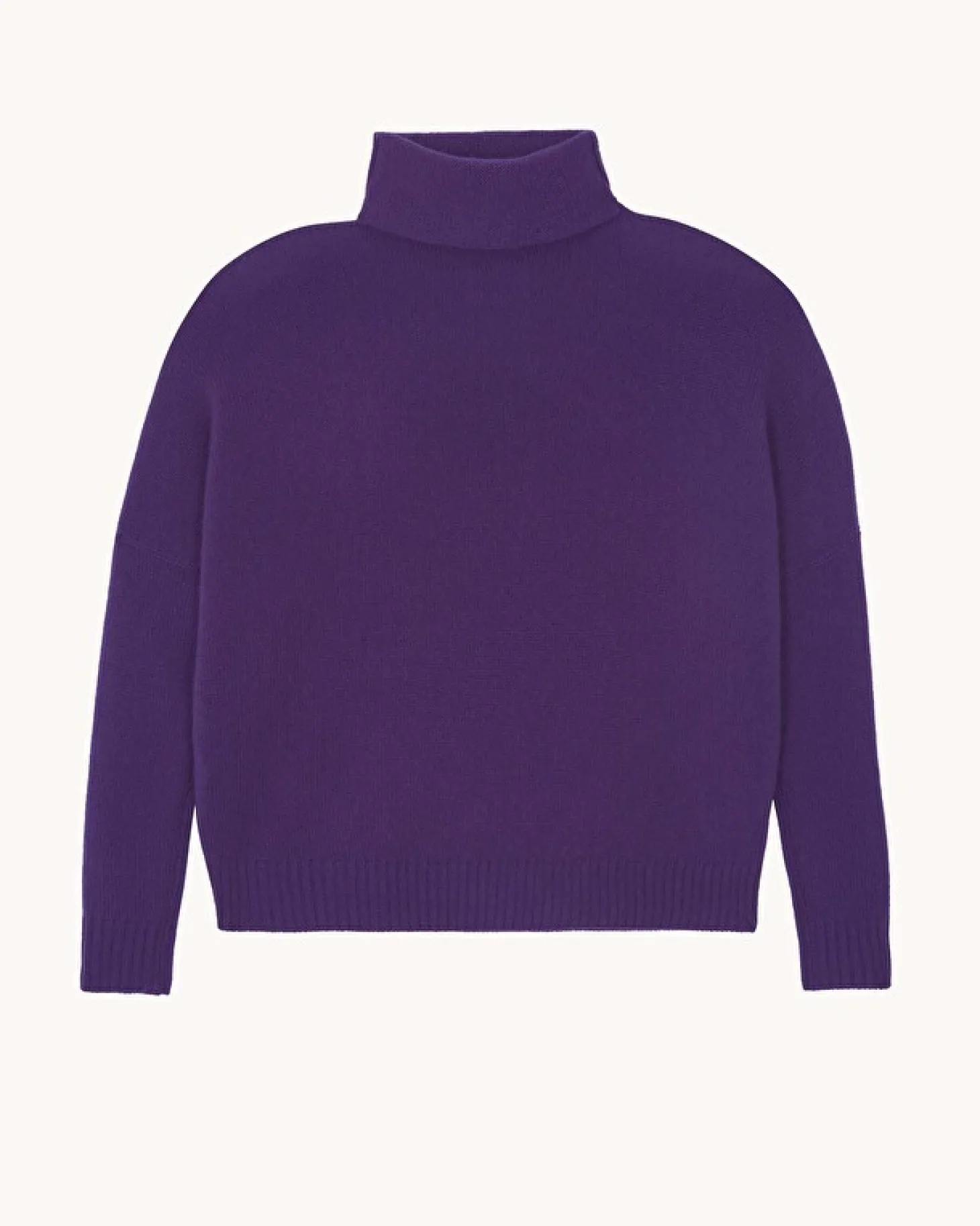 Pull Cachemire Col Cheminee Oversize, 4 Fils