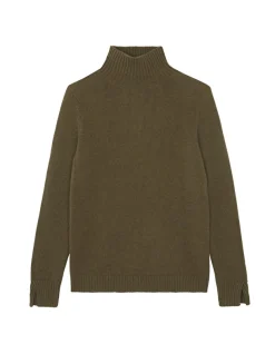 Pull Cachemire Col Cheminee, 4 Fils