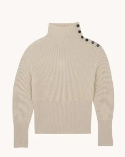 Pull Cachemire Col Cheminee, 6 Fils