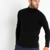 Pull Cachemire Col Montant Homme Uni
