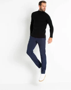 Pull Cachemire Col Montant Homme Uni