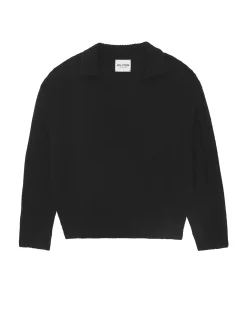 Pull Cachemire Col Polo Femme