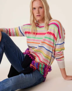 Pull Cachemire Col Rond, 2 Fils