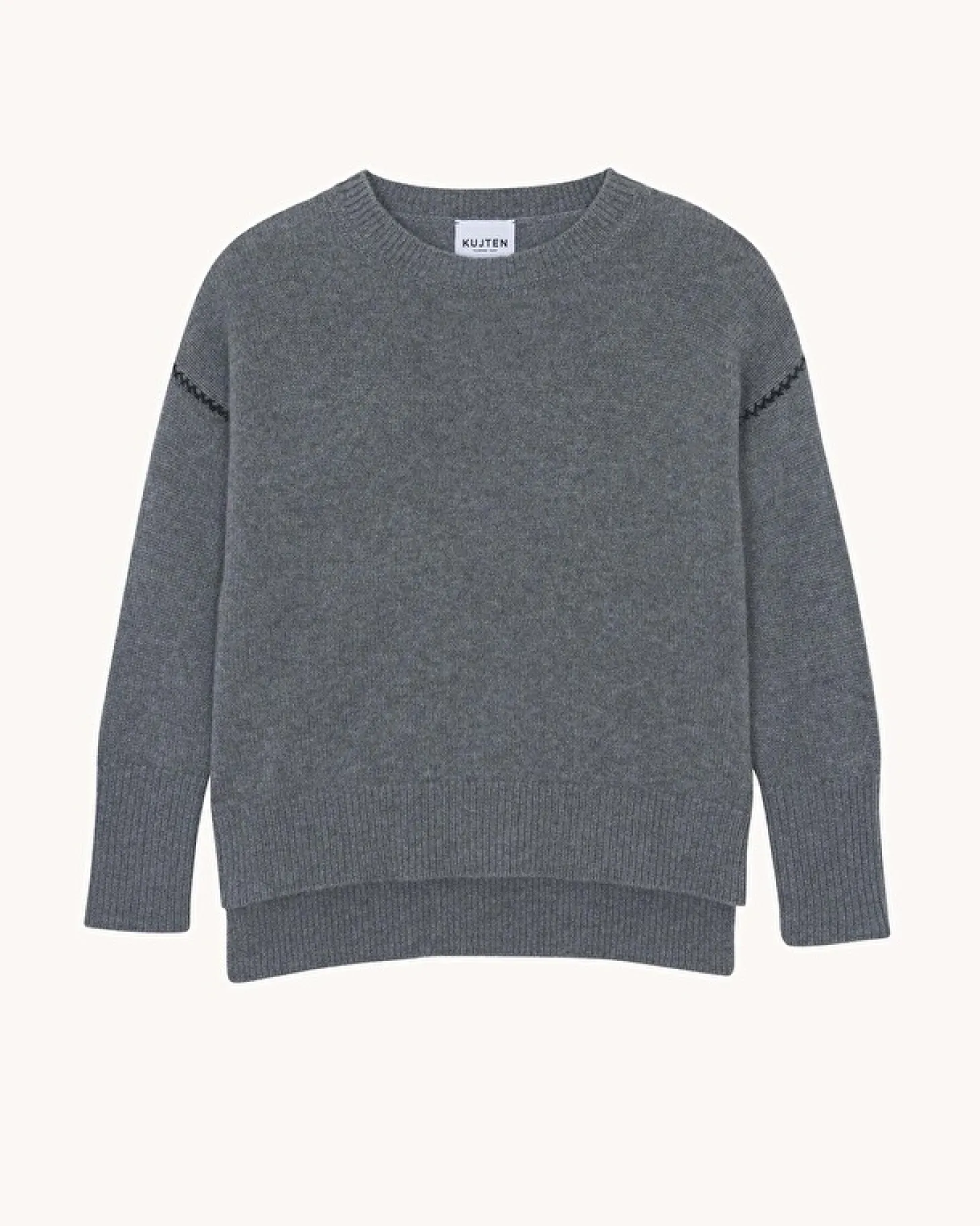 Pull Cachemire Col Rond, 6 Fils