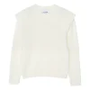 Pull Cachemire Col Rond A Epaulettes