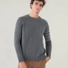 Pull Cachemire Col Rond Avec Bandes
