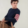 Pull Cachemire Col Rond Avec Bandes