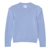Pull Cachemire Col Rond A Epaulettes
