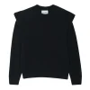 Pull Cachemire Col Rond A Epaulettes