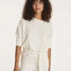 Pull Cachemire Col Rond A Boutons Femme