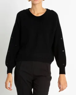 Pull Cachemire Col Rond Avec Boutons