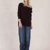 Pull Cachemire Col Rond Asymetrique