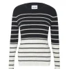 Pull Cachemire Col Rond Cotes Plates
