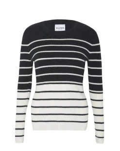 Pull Cachemire Col Rond Cotes Plates