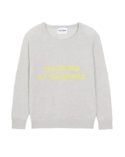 Pull Cachemire Col Rond Femme Imprime