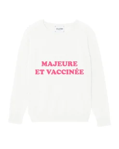 Pull Cachemire Col Rond Femme Imprime