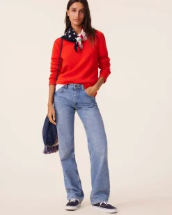 Pull Cachemire Col Rond Femme, 6 Fils