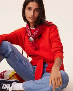 Pull Cachemire Col Rond Femme, 4 Fils