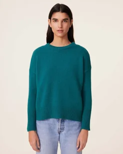 Pull Cachemire Col Rond Femme, 4 Fils
