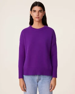 Pull Cachemire Col Rond Femme, 4 Fils