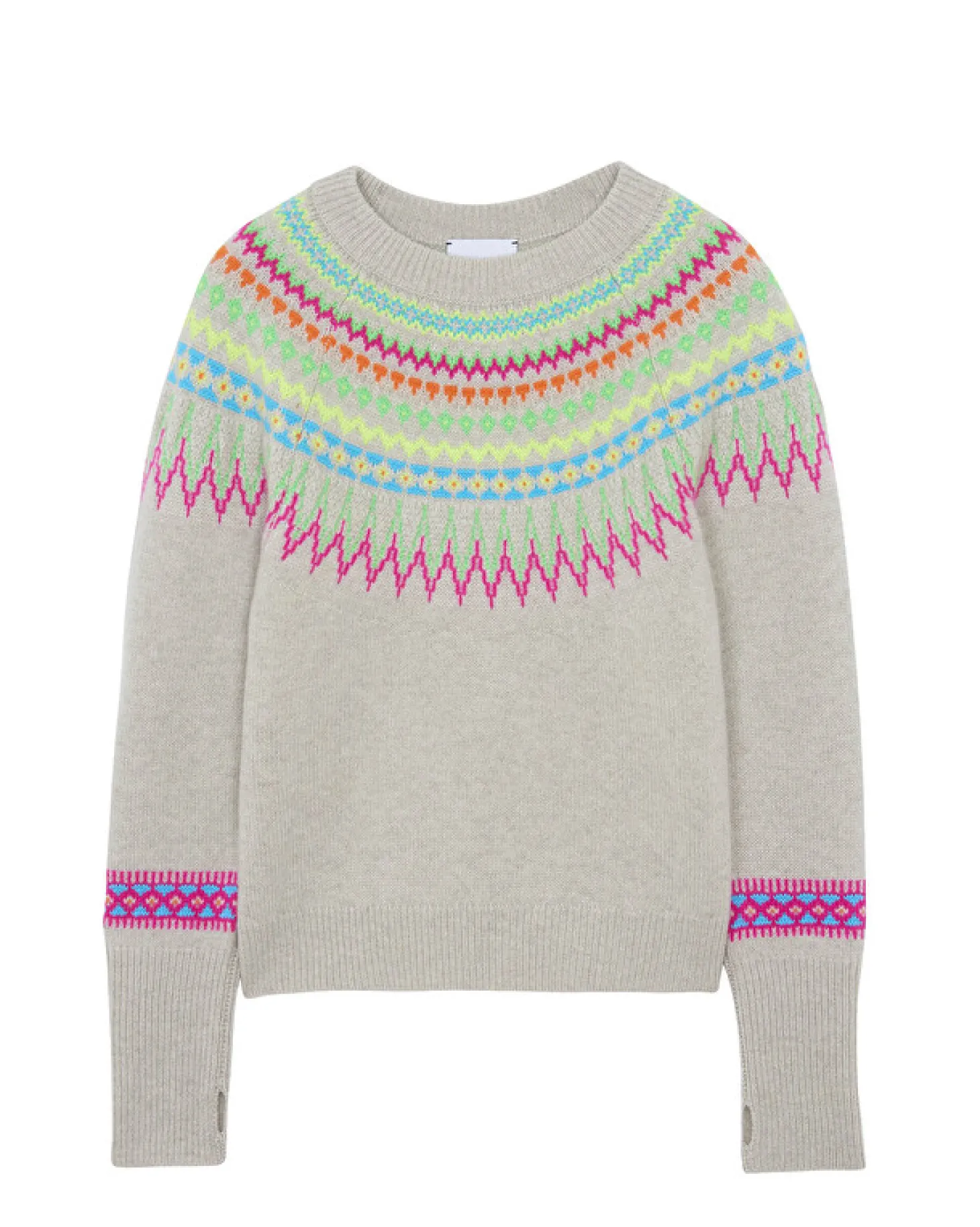 Pull Cachemire Col Rond Femme, 4 Fils