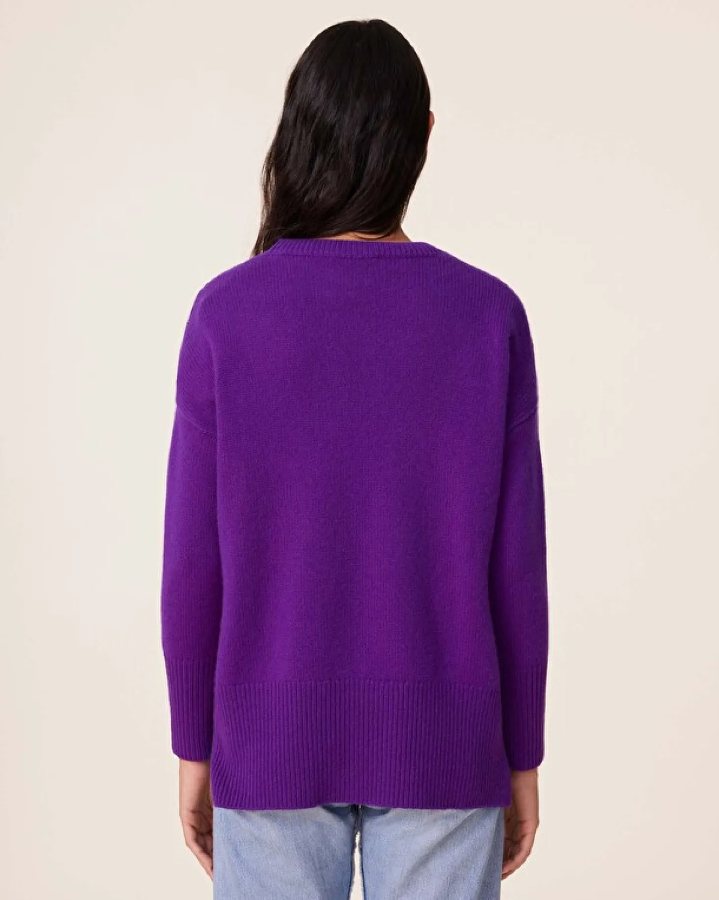 Pull Cachemire Col Rond Femme, 4 Fils