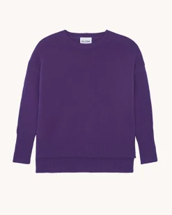 Pull Cachemire Col Rond Femme, 4 Fils