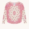 Pull Cachemire Col Rond Imprime, 2 Fils