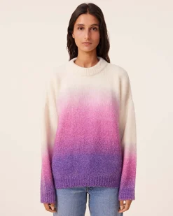 Pull Cachemire Col Rond Jersey Boucle, 2 Fils