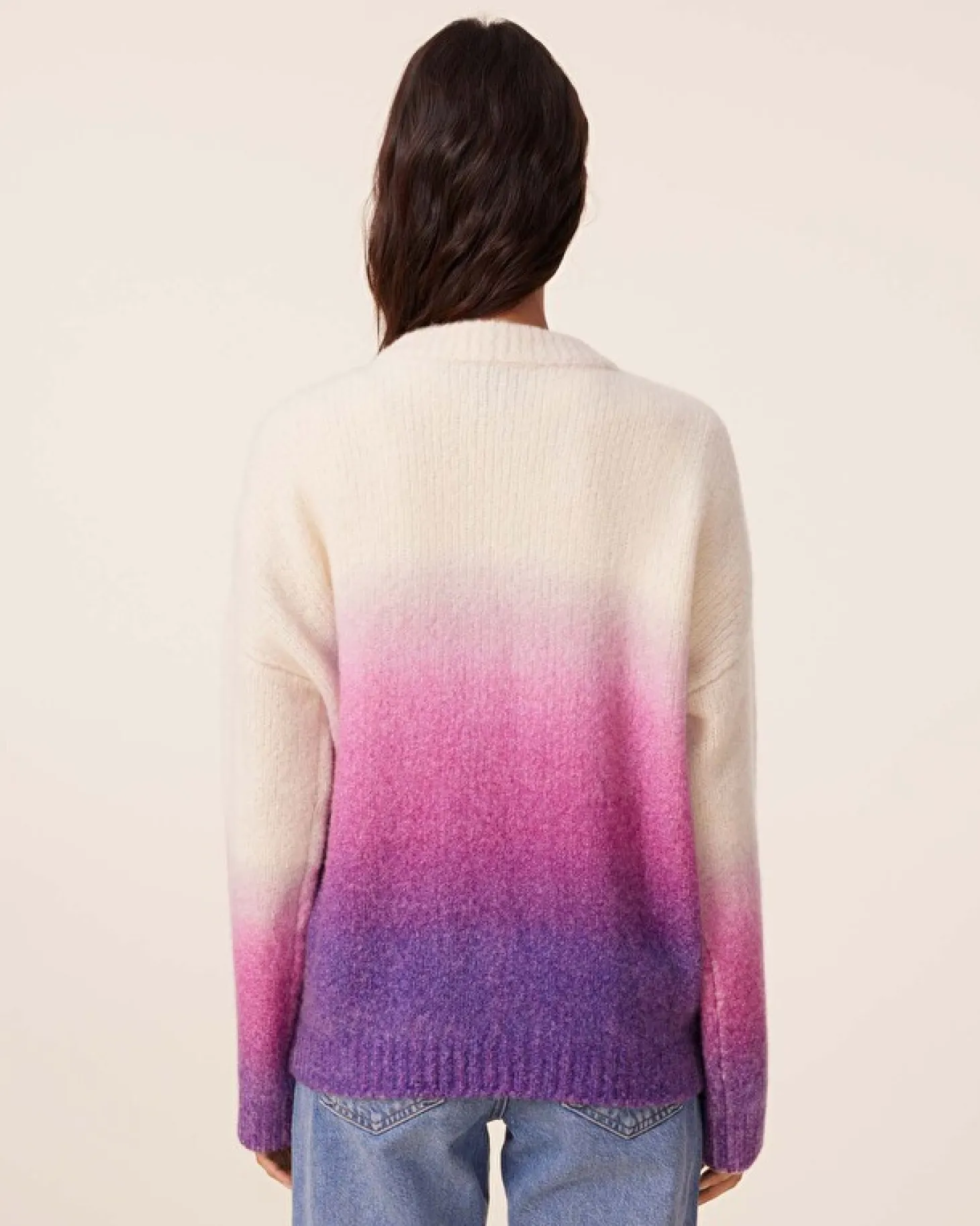 Pull Cachemire Col Rond Jersey Boucle, 2 Fils