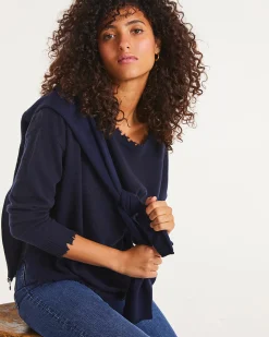 Pull Cachemire Col Rond Liquette, 2 Fils