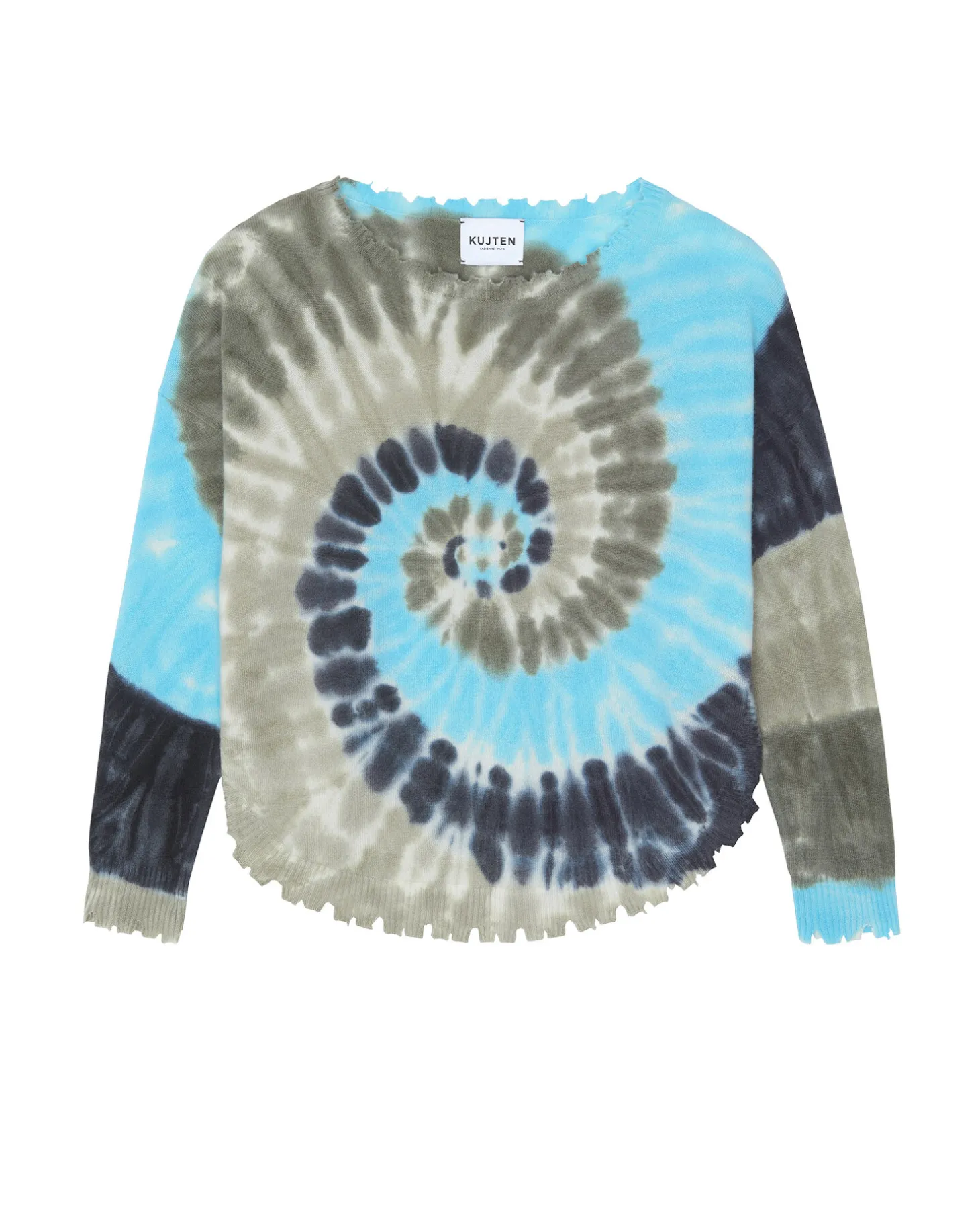 Pull Cachemire Col Rond Liquette Tie&Dye