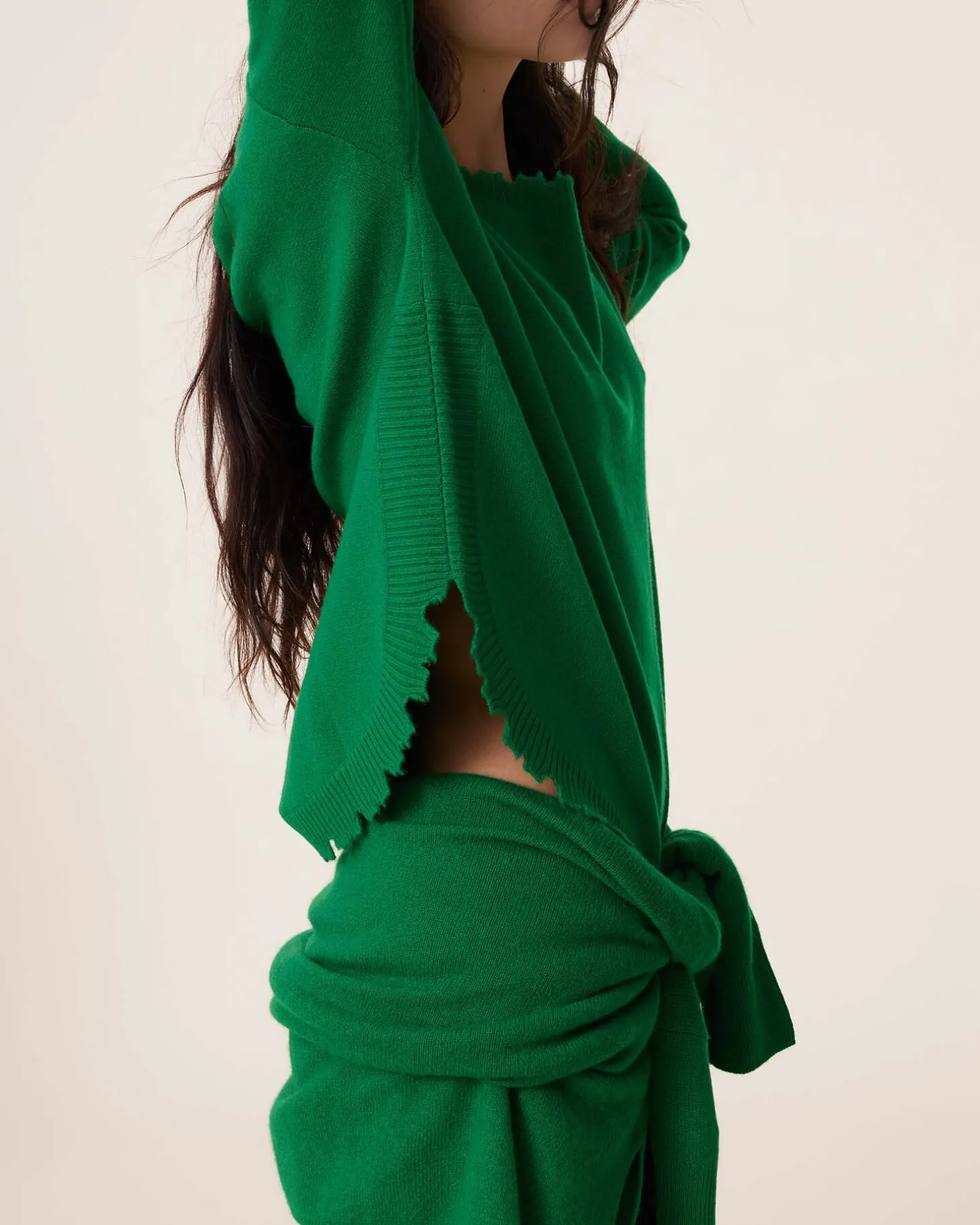 Pull Cachemire Col Rond Liquette, 2 Fils
