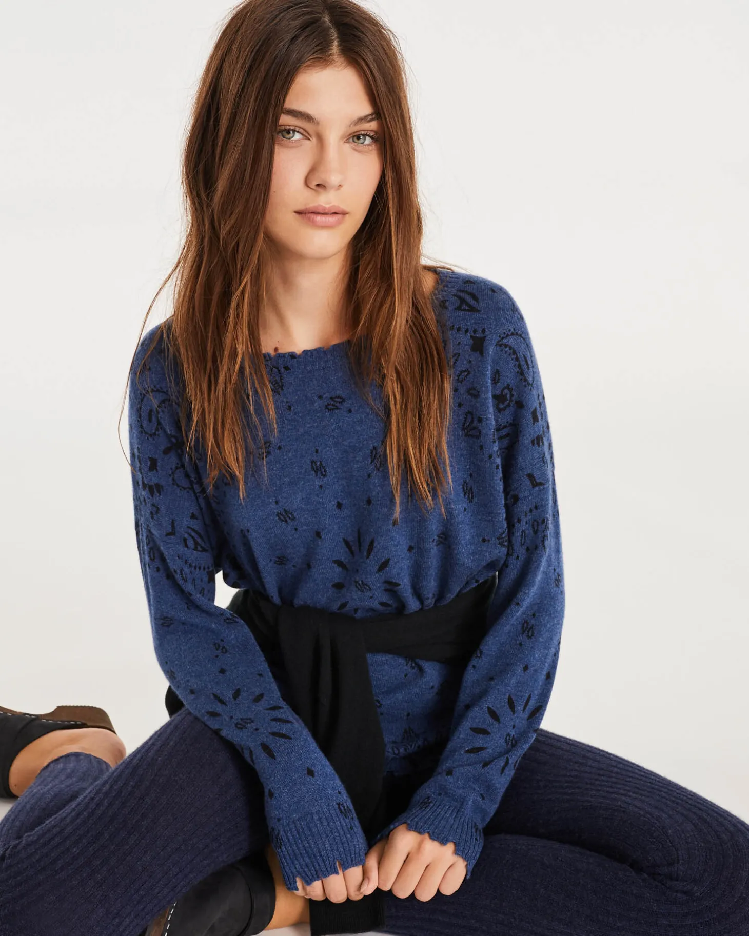 Pull Cachemire Col Rond Liquette