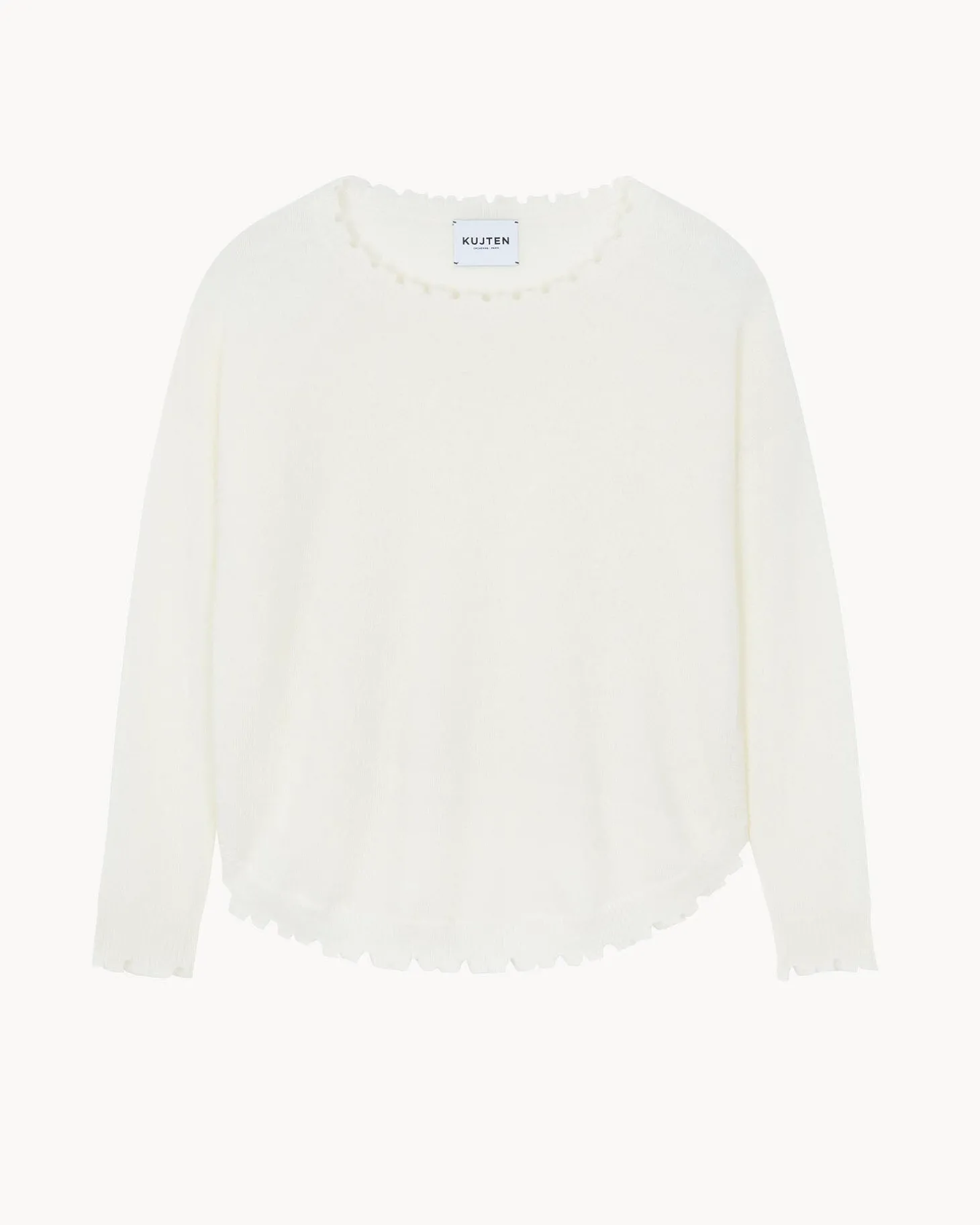Pull Cachemire Col Rond Liquette, 2 Fils